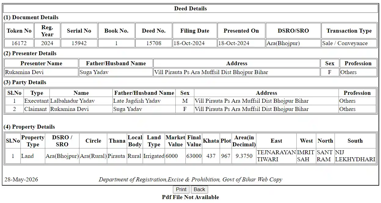 Bihar Bhumi Jankari Kewala Search Online Guide